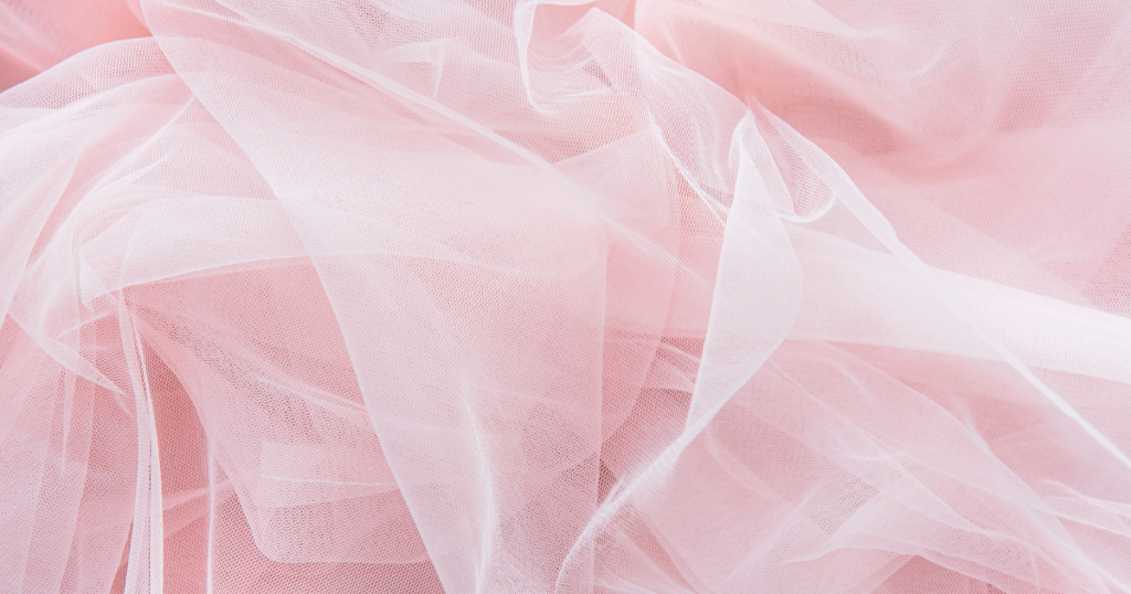 ピンクのゴース生地