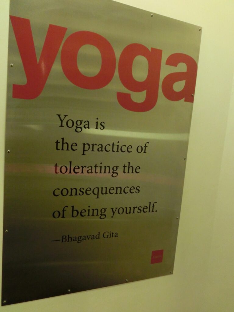 Yoga is the practice of
tolerating the consewuences of being yourself.-Bhagavad gita
